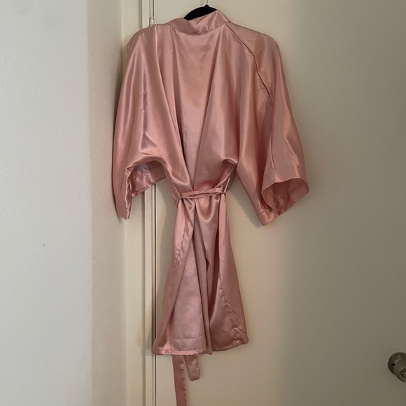 Pink Satin Robe - Picture 2 of 2